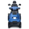Front View of Blue Afiscooter S4 Mobility Scooter with Golf Tire