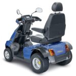 Back View Blue Afiscooter S4 Mobility Scooter with Golf Tire