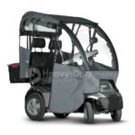 Silver Afiscooter S4 Dual Seat with Canopy Rain Cover Mobility Scooter