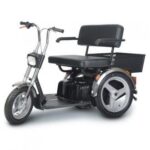 Side View of Afiscooter SE Dual-Seat Motorcycle-Style Mobility Scooter