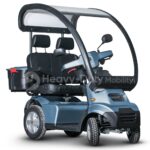 Blue Afiscooter S4 Dual Seat Mobility Scooter with Canopy