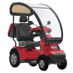 Red Afiscooter S4 Mobility Scooter with Canopy