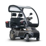 Gray Afiscooter S4 Dual-Seat All-Terrain with Canopy 4-Wheel
