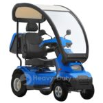 Blue Afiscooter S4 Canopy All-Terrain 4-Wheel