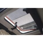 Pushpak 8000 sunroof close-up. Enjoy open-air experience while driving.