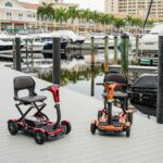 Live Image of EV-Rider Teqno Heavy Duty Auto Folding Travel Mobility Scooter