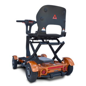 Back View of EV-Rider Teqno Heavy Duty Auto Folding Travel Mobility Scooter