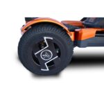 Rear Tire View of EV-Rider Teqno Heavy Duty Auto Folding Travel Mobility Scooter