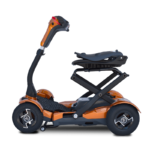 Side View of EV-Rider Teqno Heavy Duty Auto Folding Travel Mobility Scooter