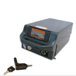 Battery and Keys of EV-Rider Teqno Heavy Duty Auto Folding Travel Mobility Scooter