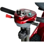 Handle View of EV-Rider Transport AF + Auto Folding Lightweight Travel Mobility Scooter