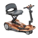 Gold Color of EV-Rider Transport AF + Auto Folding Lightweight Travel Mobility Scooter