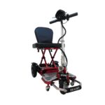 Red Color of Enhance Mobility Triaxe Cruze Folding Mobility Scooter