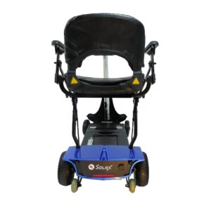 Back View of Enhance Mobility Mobie Plus Folding Travel Mobility Scooter