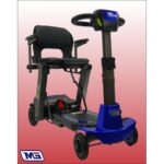 Blue Color of Enhance Mobility Mojo Heavy Duty Auto-Folding Mobility Scooter