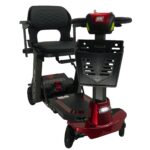 Red Color of Enhance Mobility Mojo Heavy Duty Auto-Folding Mobility Scooter