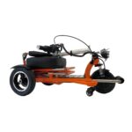 Folded View of Enhance Mobility Triaxe Sport Heavy Duty Folding Travel Mobility Scooter