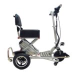 Side View of Enhance Mobility Triaxe Sport Heavy Duty Folding Travel Mobility Scooter