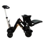Semi-Folded Side View Enhance Mobility Transformer Auto-Folding Travel Mobility Scooter