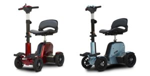 EV Rider CityBug metallic red color and ice blue color