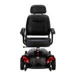 Front view of the Merits Vision CF wheelchair with a comfy seat and sturdy build