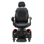 Front view of the Merits Vision Sport wheelchair, showcasing its ergonomic design and advanced features for user comfort and mobility.