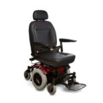 Front side view of the Shoprider 6Runner 14 wheelchair