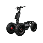 EZ-Raider HD4 heavy-duty off-road foldable scooter, front side view.