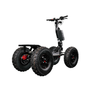 EZ-Raider HD4 heavy-duty foldable off-road mobility scooter, rear side view