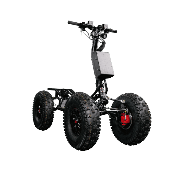 EZ-Raider HD4 heavy-duty off-road foldable scooter, front side view