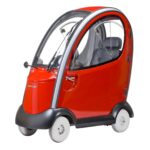 Red Color of Shoprider Flagship Cabin Enclosed Mobility Scooter