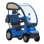Blue Afiscooter S4 Mobility Scooter with Canopy