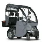Silver Afiscooter S4 Dual Seat with Canopy Rain Cover Mobility Scooter