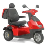 Red Afiscooter S3 Mobility Scooter with Golf Tires