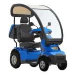 Blue Afiscooter S4 Canopy All-Terrain 4-Wheel