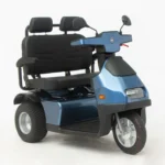 Blue Afiscooter S3 Dual Seat Mobility Scooter with Golf Tires
