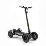 Gray MIA SPYQE 2x4 electric scooter showing strong frame wide tires and dual motor power