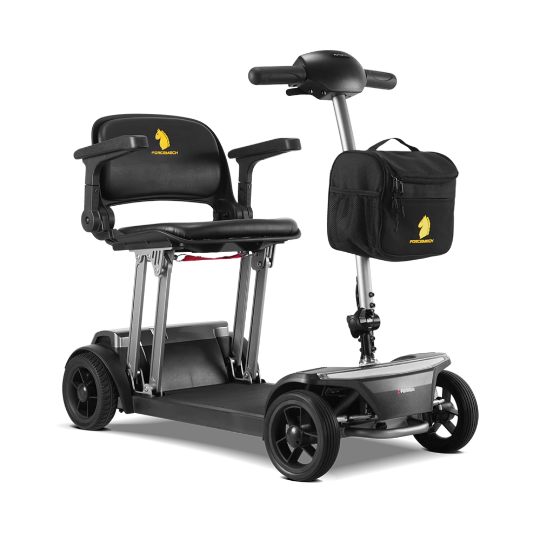 Forcemech Pathmate Lihghtweiight Travel mobility scooter front side view