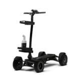 Angled Front view of Stealth CycleBoard X Quad 3000 electric golf scooter