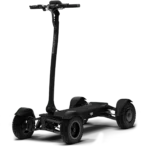 Angled view of Stealth CycleBoard X-Quad 3000 electric scooter