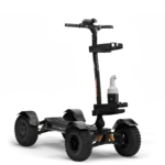 CycleBoard X Quad 3000 Gray with 14" tire electric golf scooter with golf rack holder