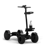 CycleBoard X Quad 3000 Stealth with 14" tire electric golf scooter with golf rack holder